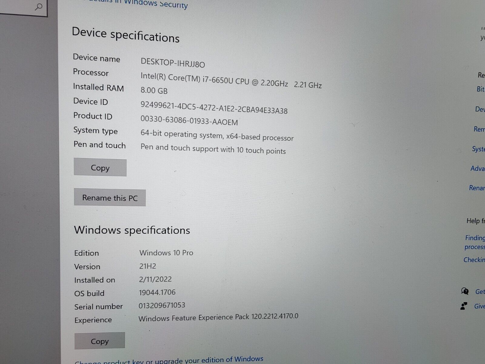 Microsoft Surface Pro 4 12.3