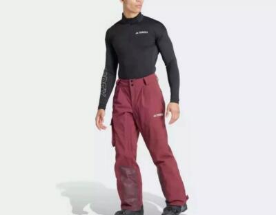 ADIDAS TERREX パンツ　スノーボード New Adidas Terrex 3Layer GORE TEX Snow Bib Pants Men's Size M