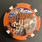 Big Moose Harley Davidson, Portland, Me. Poker Chip * Full Color