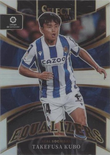 Takefusa Kubo 2025-26 Panini Select La Liga Red Pandora + Blue