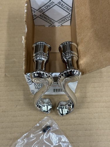 Baldwin Estate 5104 Pair Lever Handle in 140 - Polished Nickel 5104-140-MR New - Picture 5 of 20