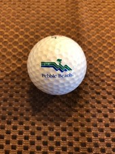LOGO GOLF BALL-PEBBLE BEACH GOLF LINKS..BLUE/GREEN TEXT...OLDER LOGO
