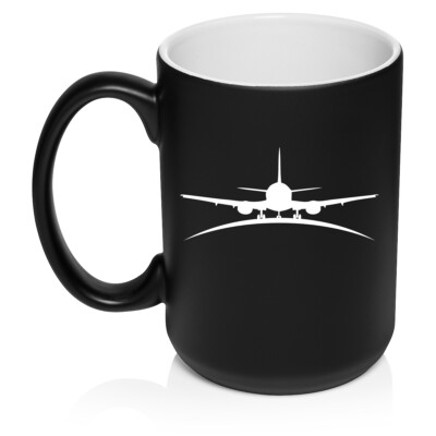 Ceramic Coffee Mug Cup Airplane Pilot Flight Attendant