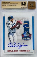 2016 Panini Classics Charlie Joyner Auto Canton Classics HOF #/99 BGS 9.5/10 💎
