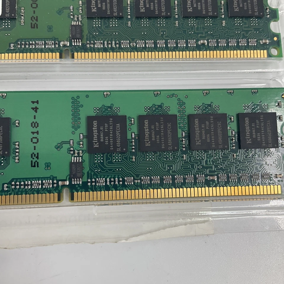 1GB 2x512MB PC2-5300 KINGSTON DDR2-667 KVR667D2N5/512 Samsung Ram Memory Kit - Image 3 of 4
