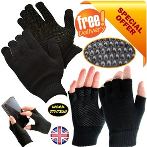 thermal fingerless work gloves