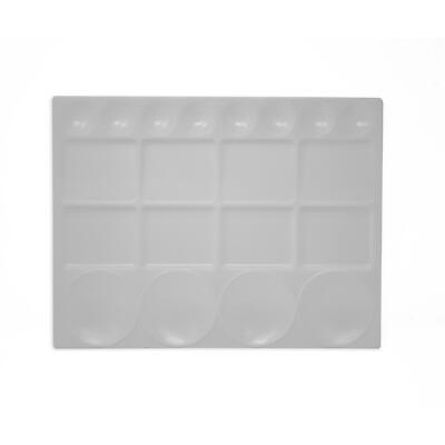 Studio 22 Large Plastic Rectangular Paint Palette with 20 Mixing Wells