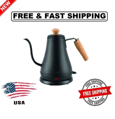 Melior Goose neck Water Kettle, 27 Ounce Matte Black