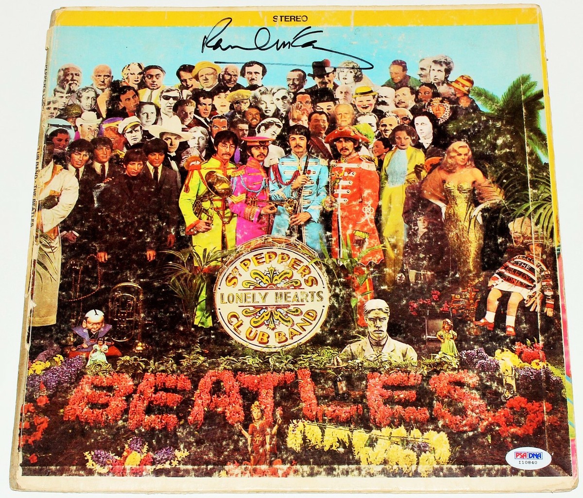 THE BEATLES PAUL MCCARTNEY SIGNED SGT PEPPER'S LONELY HEARTS CLUB