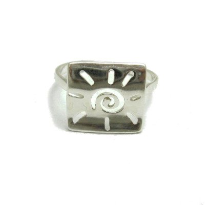 Stilvoller Sterling Silber Ring massiv 925 Sonne Handarbeit nickelfrei Kaiserin