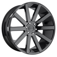 4 22 Inch Gloss Black Wheels Rims Dub Shot Calla S219 22x9.5 6x5.5 Lug 20mm New