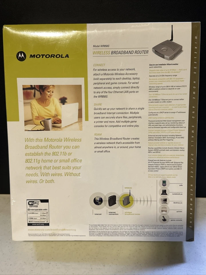 Motorola WR850G 802.11g Wireless-G Broadband Router - Image 2 of 4