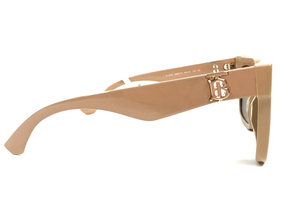Gafas de sol Burberry B4419 3990/73 montura cuadrada beige gruesa con lentes marrón oscuro Foto 4 de 4