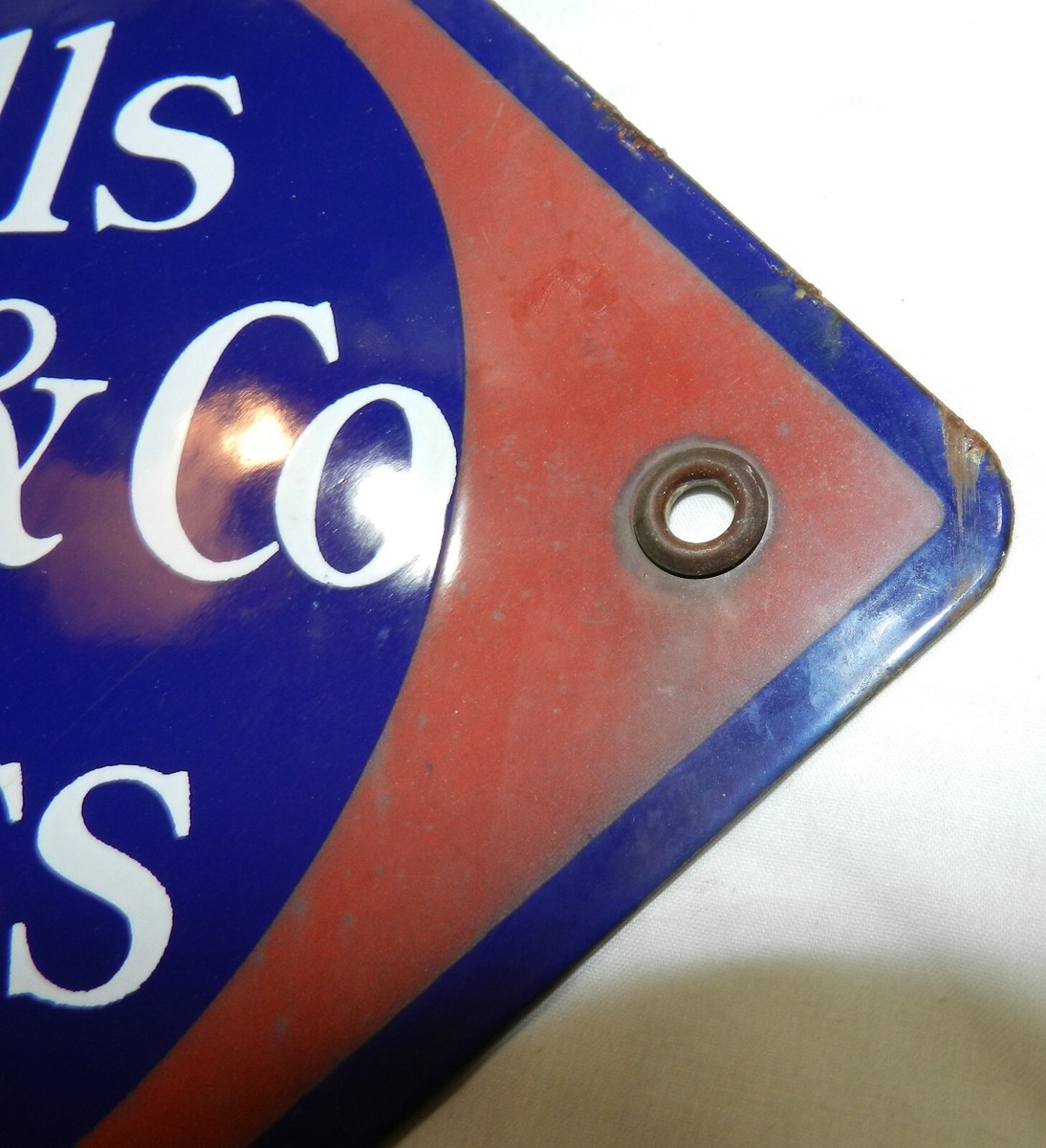 Vintage Porcelain sign - Wells Fargo & Co. Express - 8