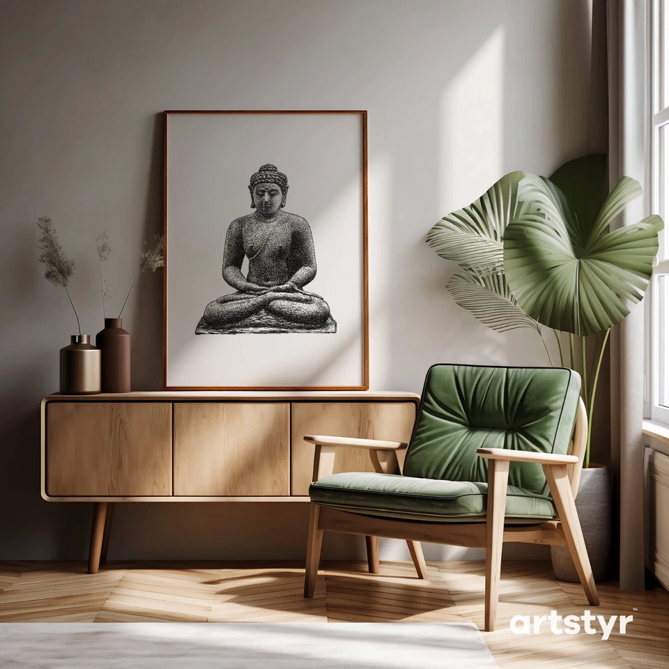 Buddha on the Borobudur · Leo Gestel, 1936 ·  Giclée Wall Art Print - Image 3 of 4