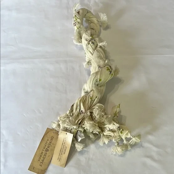 Ralph Lauren Denim Supply Bufanda Floral Mujer Pastel Borla Flecos NUEVO CON ETIQUETAS RARO Foto 2 de 4