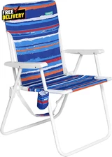 Sunnyfeel 15 Tall Folding Beach Chair Oversized Portable High Seat Sand.........