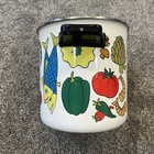 Vtg 70s San Ignacio Nantucket Metal Enamel Stock Pot w Steam Insert & Lid — photo 5