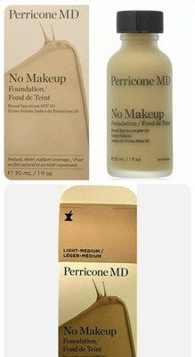 PERRICONE MD NO MAKE-UP FOUNDATION LSF30 LIGHT-MEDIUM LEGER-MEDIUM 30ML KOSTENLOSER VERSAND
