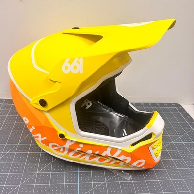 661 dirt bike helmet SixSixOne 661 Reset Full Face Helmet - Geo Citrus Size: XXS