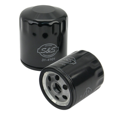 S and S Cycle 31-4101A Oil Filter - Black for Sportster/Evolution/Shovelhead
