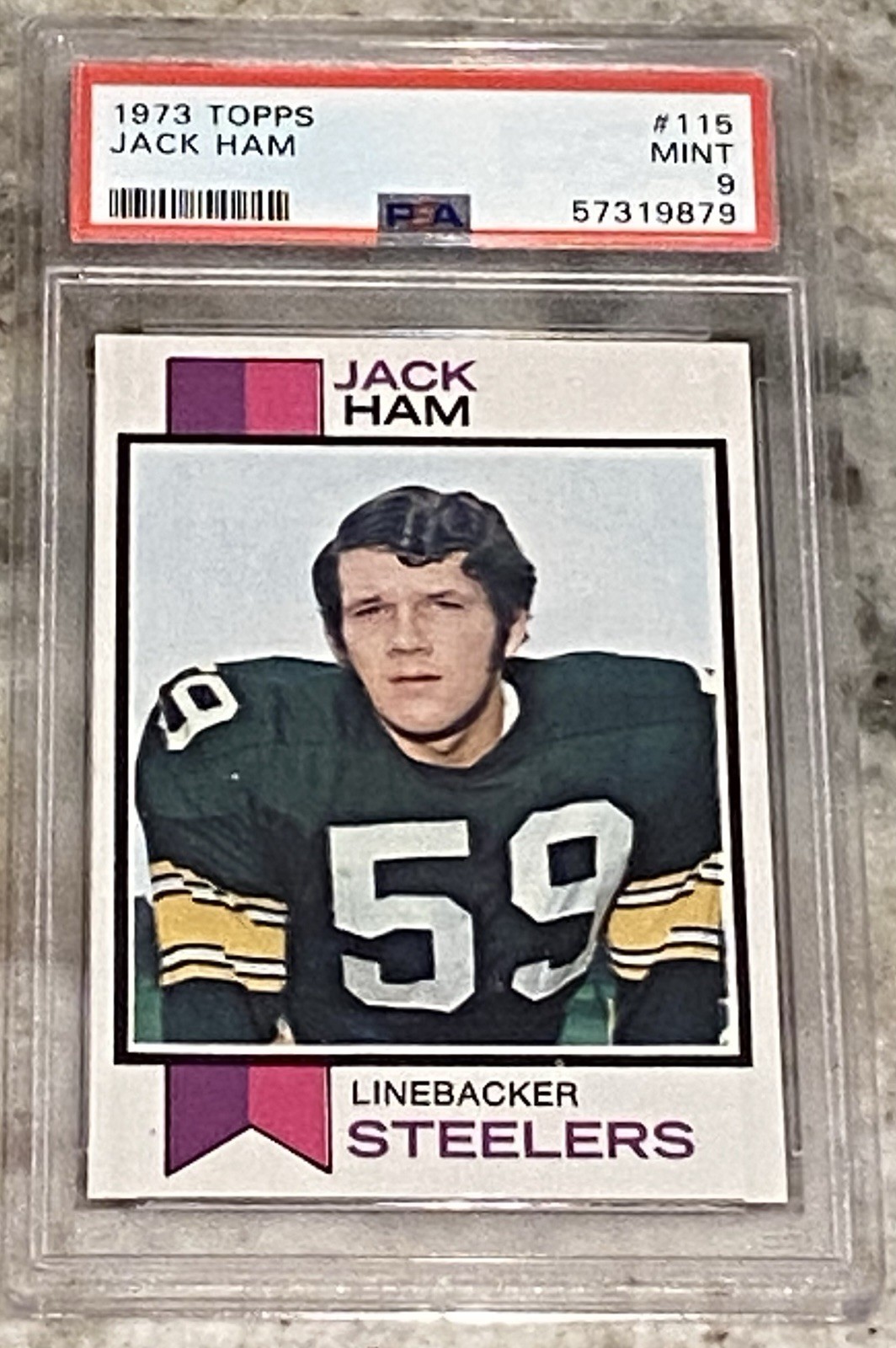 1973 Jack Ham Pittsburgh Steelers Topps #115 Rookie RC PSA 9 🔥