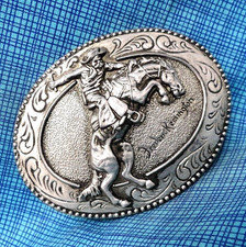 Broncho Buster Cowboy Belt Buckle Iconic Frederic Remington Western Art .DBD668