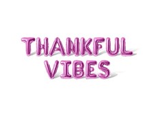 THANKFUL VIBES Letter Balloon Banner - DIY Thanksgiving Party Decorations