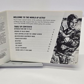 Metal Gear  (Nintendo NES, 1987) Complete Box + Manual + Sleeve (UNTESTED)