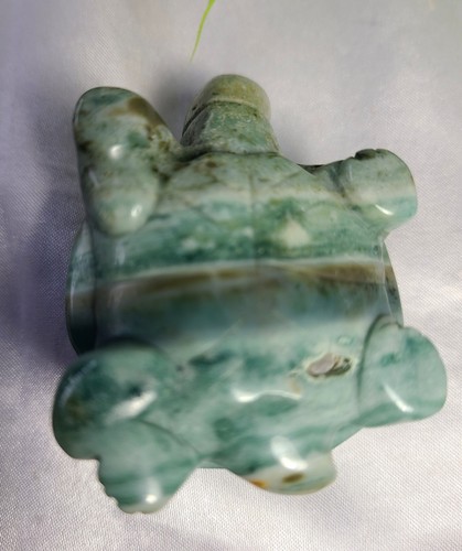 2.2" 68g A+ Ocean Jasper OJ Turtle Crystal Gemstone Stone Carving Statue - Picture 9 of 10