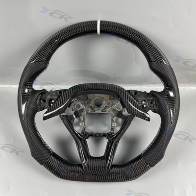 #ad Carbon fiber black leather sports steering wheel for 2018 2023 Honda Accord $370.14