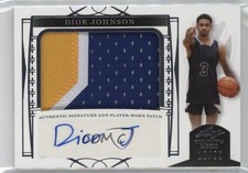 2022-23 Leaf Trinity Patch Silver /99 Dior Johnson #PA-DJ1 Patch Auto 13u1