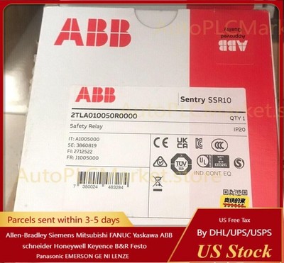 ABB 2TLA010050R0000 sentry SSR10 safety relay 24vdc new in box US Free TAX