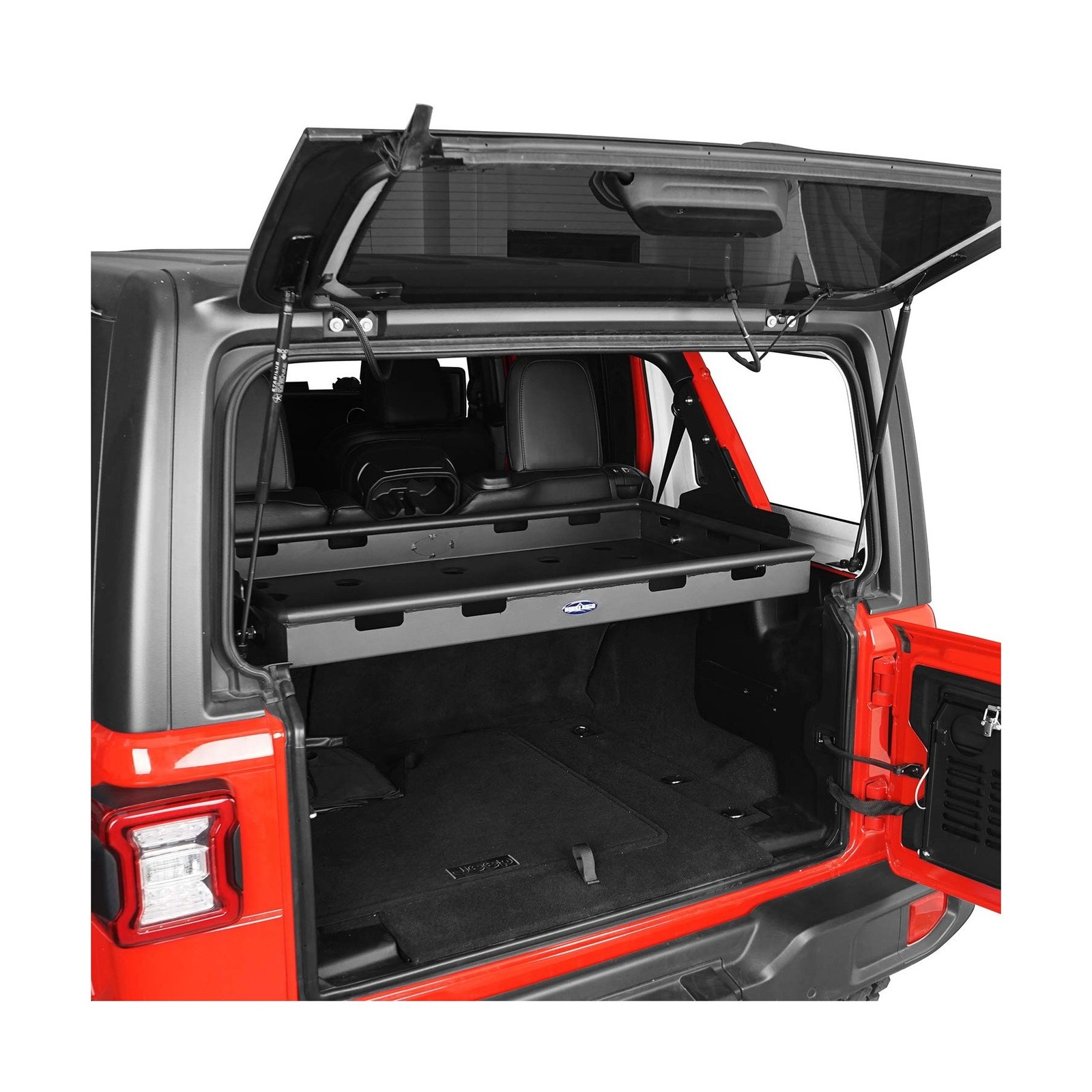 u-Box Wrangler Interior Cargo Rack Trunk Shelf Rear Luggage Storage for Jeep ...