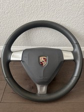 2005-2008 Porsche 997 911 987 Cayman S Boxster Steering Wheel Oem Stone Gray