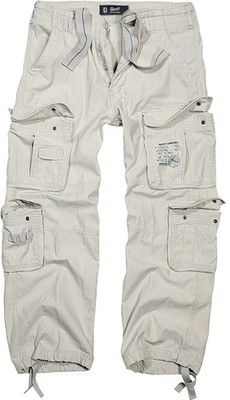 Brandit Cargohose Herren Pure Vintage Trouser altweiß