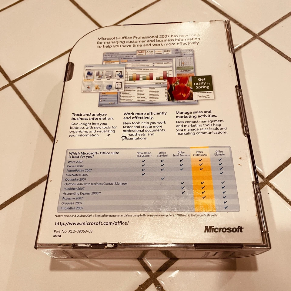 Microsoft Office Professional  2007 Word, Excel, Publisher, Outlook-Product Key - Image 2 of 4