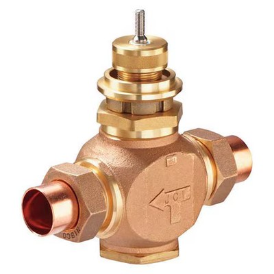 Johnson Controls Vg7281et Globe Valve, 2-Way, No, 1/2 In, Sweat