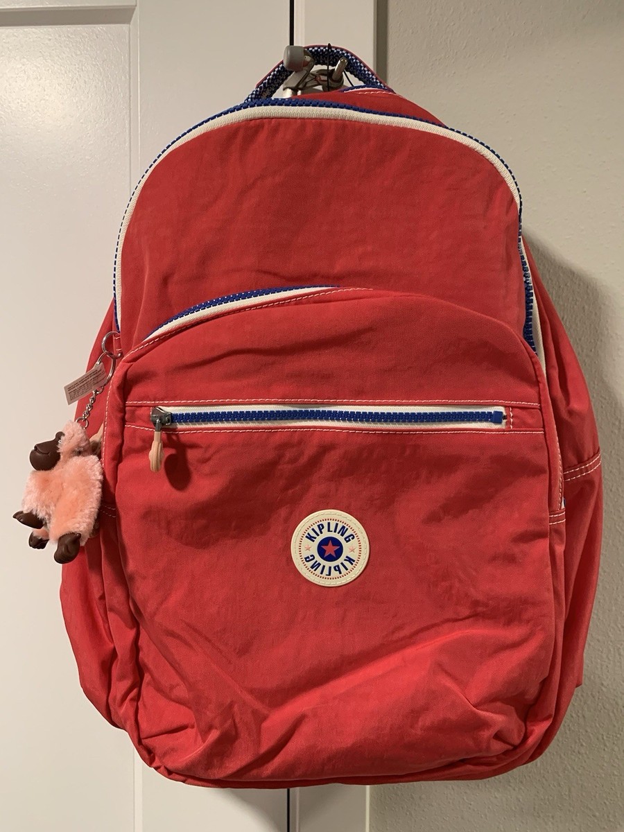Kipling Seoul Berry Blitz Red Pink Blue Backpack 15
