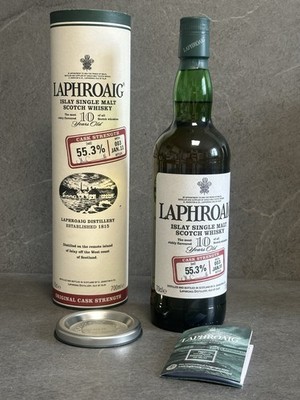 Laphroaig 10 Years old 700ml 55,3% Islay Single Malt Scotch Whisky OVP #626