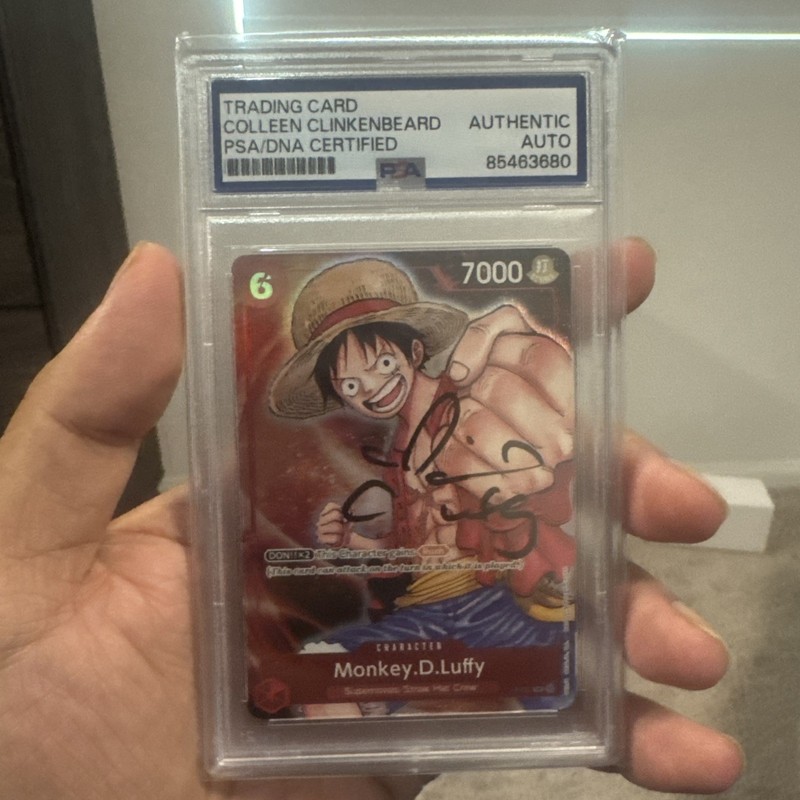 PSA Signed Colleen Clinkenbeard Monkey.D.Luffy (Premium Card Collection) (P-001)
