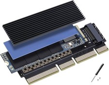 M.2 M-Key NVMe SSD to PCIe 3.0 X16 Expansion Adapter Card with Heat Sink