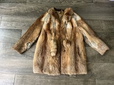 Vintage Red Fox Fur Coat Women s Coat/Jacket Real Fur - One Size - Look/Read