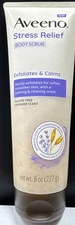 Aveeno Stress Relief Body Scrub Exfoliates+Calming/Relaxing Lavender Scent 8oz.