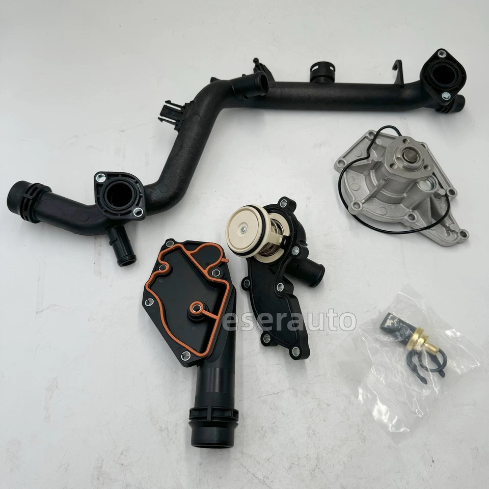 For Audi A4 Quattro A5 Quattro Q5 3.2L Cooling System Kit Water Pump THERMOSTAT - Image 2 of 4