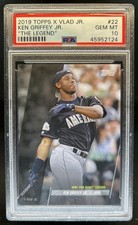 2019 Topps x Vlad Jr.: The Legend Ken Griffey Jr. #22 Mariners PSA 10 GEM MINT