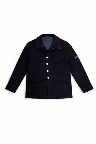 Stone Island, Stone Island Vintage 90s Wool Coat Navy Size L Men's Jacket