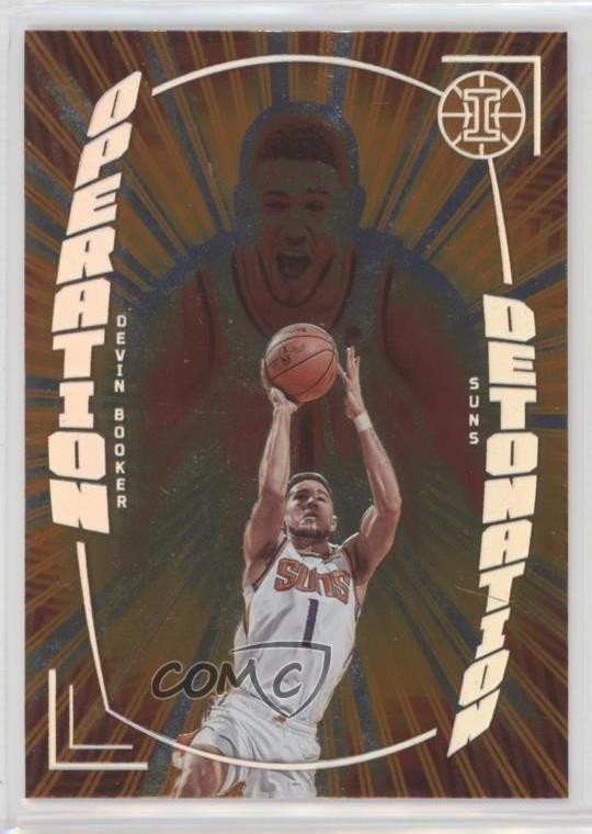 2021-22 Panini Illusions Operation Detonation Orange Devin Booker #30 0st9