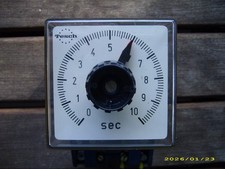 Zeitrelais Tesch VS  0-10 sec Abfallverzögert mit mechanischem Uhrwerk , GUT !