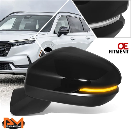 For 23-24 Honda CR-V OE Style Power Heated Signal Side Rear View Mirror Left LH